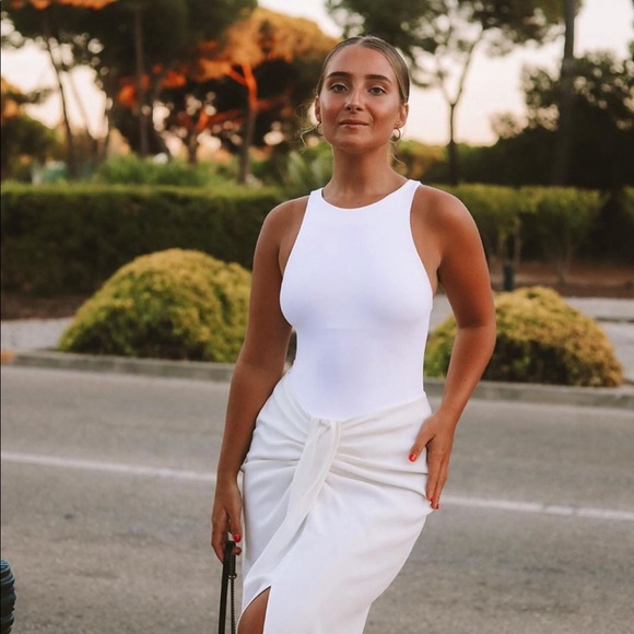 ZARA white halter neck bodysuit - Picture 10 of 14